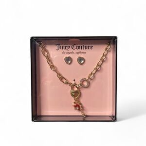 Juicy Couture Necklace & Earring Set